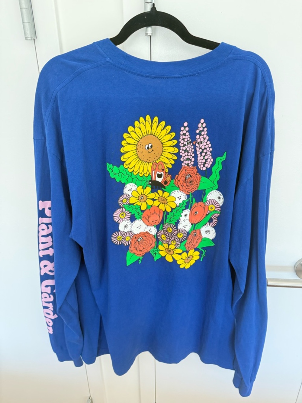 OnlyNY Royal Blue Plant & Garden Shirt - XL